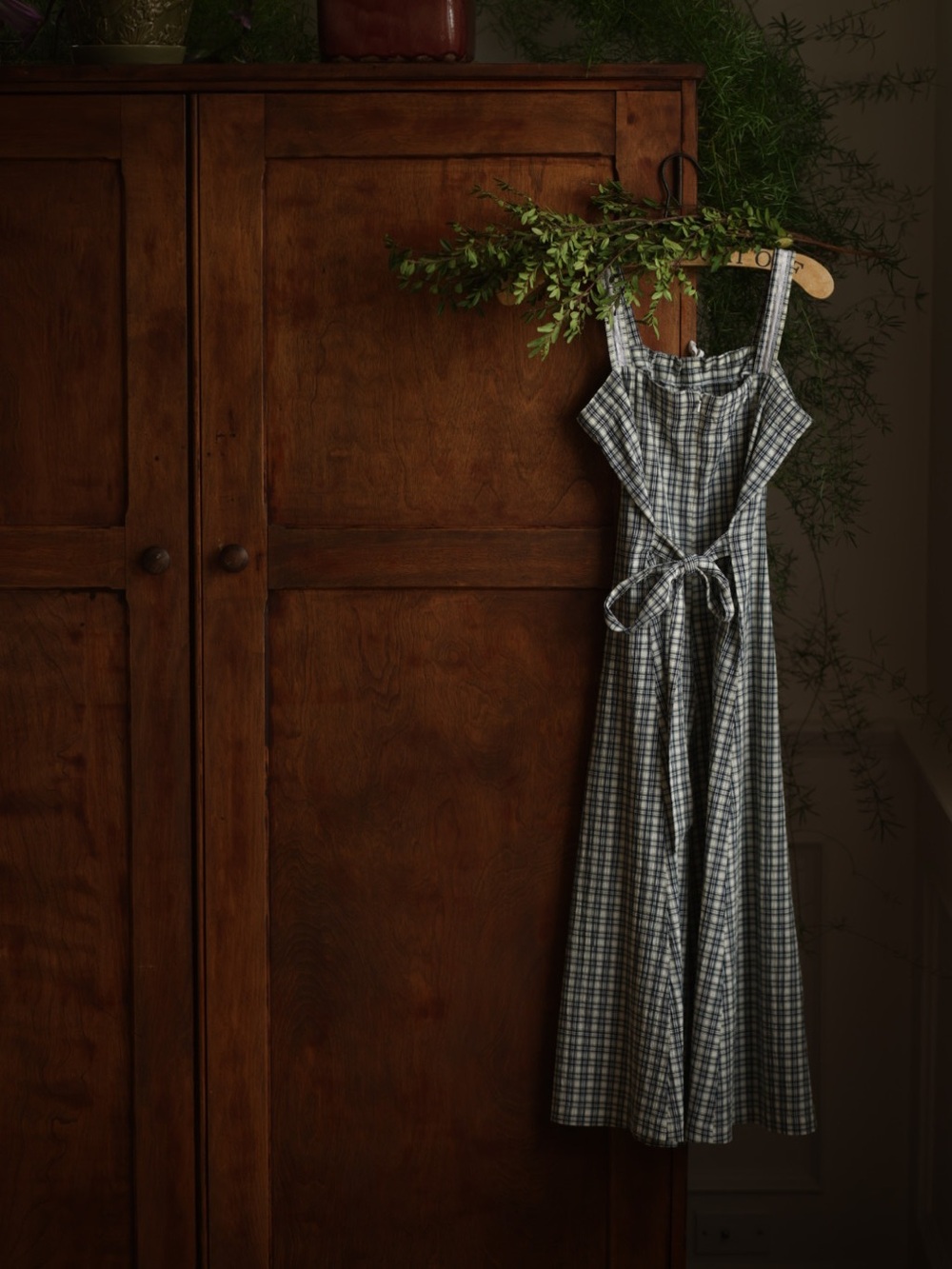 Handmade Plaid Cottage Dress — No Tag